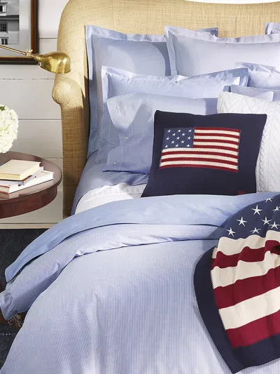 Ralph Lauren Oxford Oxford Pillowcase In Blue