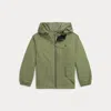 Polo Ralph Lauren Kids' P-layer 1 Water-repellent Hooded Jacket In Green