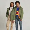Polo Ralph Lauren Kids' P-layer 1 Water-repellent Hooded Jacket In Green