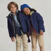 Polo Ralph Lauren Kids' P-layer 1 Water-repellent Hooded Jacket In Blue