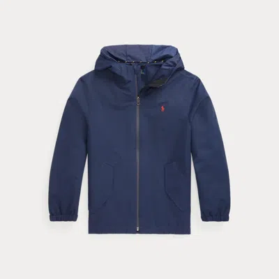 Polo Ralph Lauren Kids' P-layer 1 Water-repellent Hooded Jacket In Blue