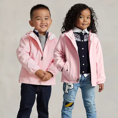 Ralph Lauren Kids' P-layer 1 Water-repellent Hooded Jacket In Pink