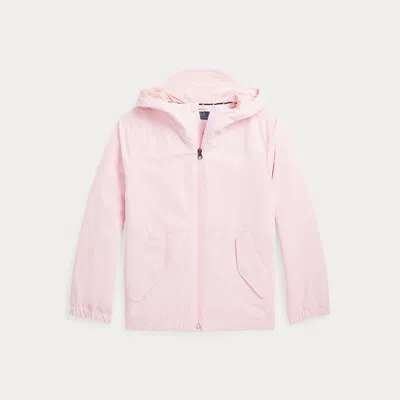 Ralph Lauren Kids' P-layer 1 Water-repellent Hooded Jacket In Pink