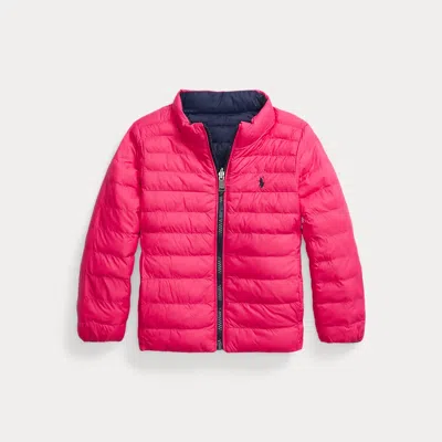 Ralph Lauren Kids' P-layer 2 Reversible Jacket In Pink