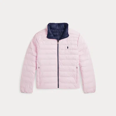 Ralph Lauren Kids' P-layer 2 Reversible Quilted Jacket In Pink