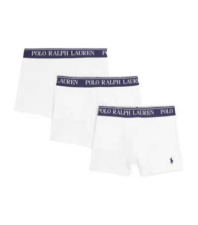 Ralph Lauren Kids' Pack Of 3 Stretch-cotton Boxer Briefs In Black