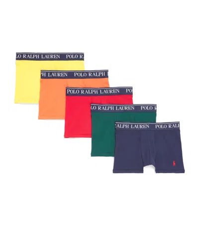 Ralph Lauren Kids' Pack Of 5 Stretch-cotton Boxer Briefs