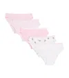 Ralph Lauren Pack Of 5 Stretch-cotton Briefs In Pink