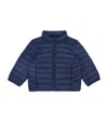 Ralph Lauren Packable Polo Pony Puffer Jacket In Blue