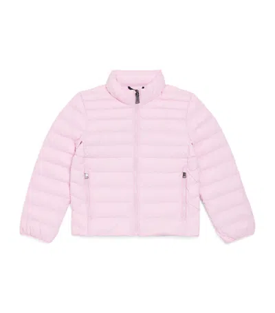 Ralph Lauren Kids' Packable Polo Pony Puffer Jacket In Pink