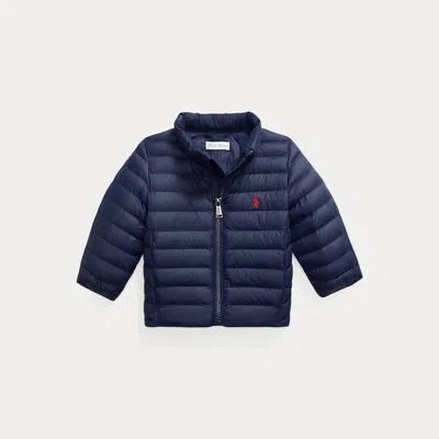 Ralph Lauren Babies'  Packable Quilted Jacket In Blue