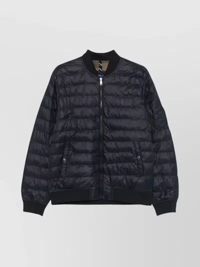 Ralph Lauren Padded Baseball Collar Jackets In Blue