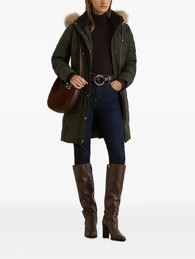 Ralph Lauren Padded Coat In Green
