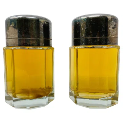Pre-owned Ralph Lauren Pair Of Large Glass Sculptural Factices Escape By Calvin Klein In Brown