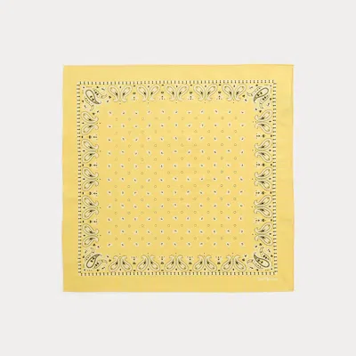 Polo Ralph Lauren Paisley Cotton Bandanna In Fall Yellow