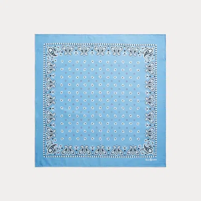 Polo Ralph Lauren Paisley Cotton Bandanna In New Litchfield Blue