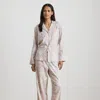 Ralph Lauren Paisley Cotton-blend Twill Sleep Set In Pink