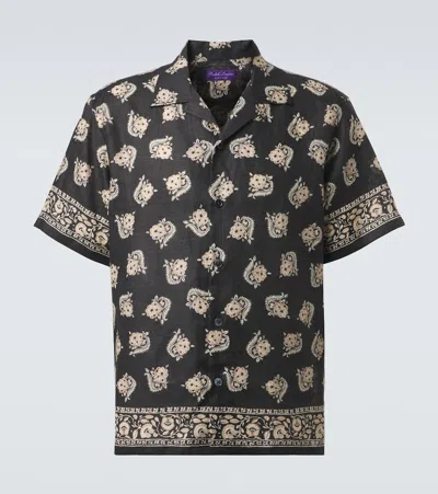 Ralph Lauren Paisley Linen Shirt In Multi