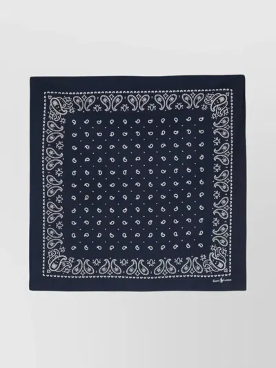 Ralph Lauren Paisley Print Bandana Scarf In Black