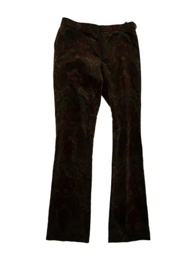 Pre-owned Ralph Lauren Paisley Print Flared Pants In Brown