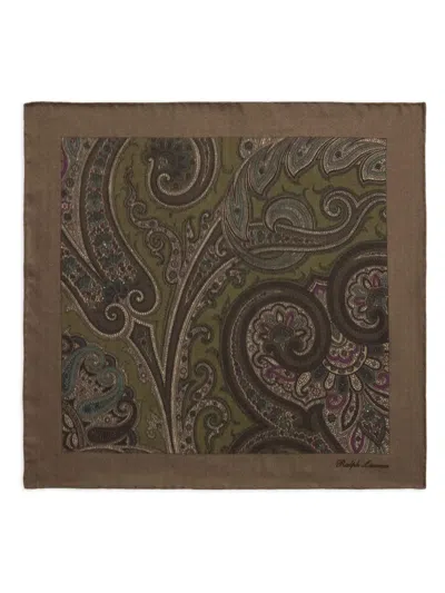Ralph Lauren Paisley-print Scarf In Green