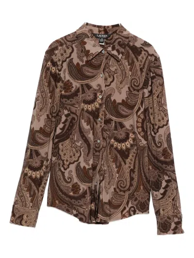 Ralph Lauren Paisley-print Shirt In Brown