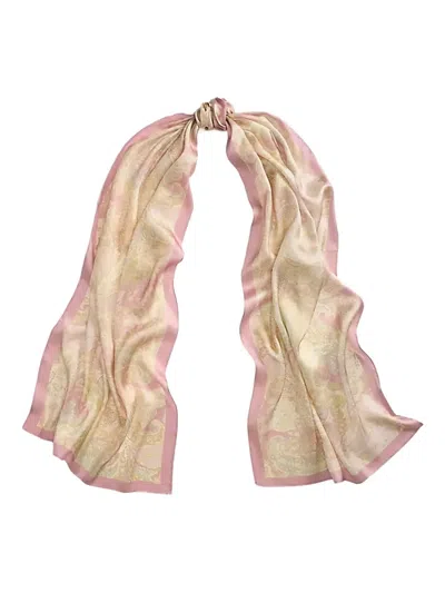 Ralph Lauren Paisley-print Silk Scarf In Pink