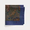 Ralph Lauren Paisley Silk Pocket Square In Multi