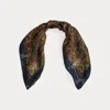 Ralph Lauren Paisley Silk Square Scarf In Multi