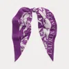 Ralph Lauren Palm-frond-print Cotton-silk Scarf
