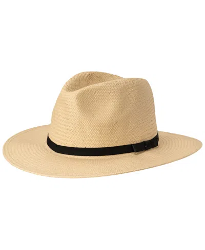 Ralph Lauren Panama Ribbon Fedora Hat In Neutral