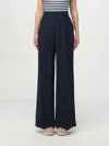 Ralph Lauren Women's Double-faced Georgette Wide-leg Pants, Regular & Petite In Blau
