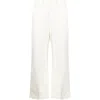 Polo Ralph Lauren Flared Cropped Trousers In White