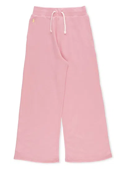 Ralph Lauren Kids' Pants With Pony Logo In Pink