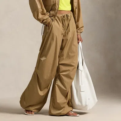 Ralph Lauren Parachute Pant In Brown