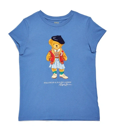 Ralph Lauren Kids' Paris Bear Sweatshirt (7-14 Years) In Blue