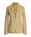 Ralph Lauren Parker One-button Linen Jacket In Light Sand