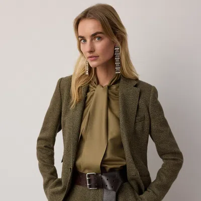Ralph Lauren Parker Broken-twill Jacket In Cypress Multi