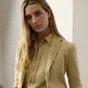 Ralph Lauren Parker One-button Linen Jacket In Light Sand