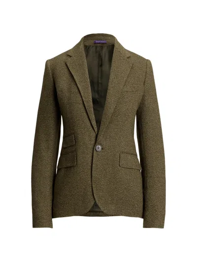 Ralph Lauren Parker Single-breasted Blazer In Green