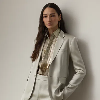 Ralph Lauren Parker Stretch Satin Jacket