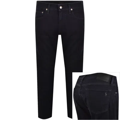 Ralph Lauren Parkside Tapered Fit Dark Blue Jeans In Gray
