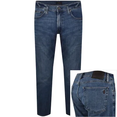 Ralph Lauren Parkside Tapered Fit Mid Blue Jeans In Multi