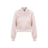 Polo Ralph Lauren Parson Logo Embossed Satin Bomber Jacket In Multicolor