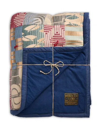 Ralph Lauren Steppdecke Im Patchwork-look (214cm X 236cm) In Blue