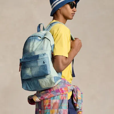 Ralph Lauren Patchwork Denim Backpack In Multi