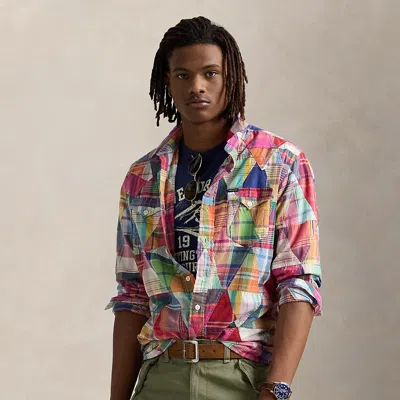 Ralph Lauren Patchwork Madras Western Shirt