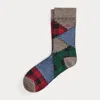 Ralph Lauren Patchwork Wool-blend Crew Socks