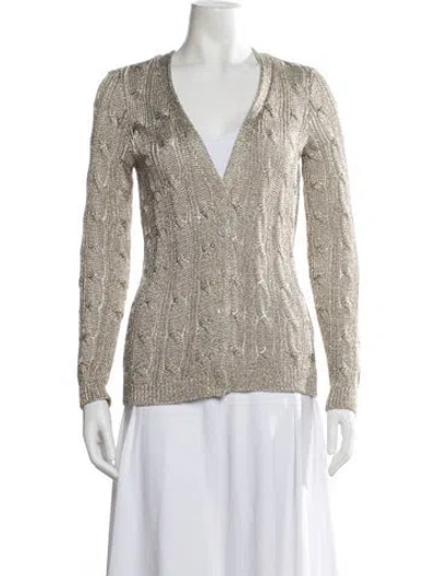 Pre-owned Ralph Lauren Patterned Jacket In Gold