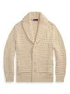 Ralph Lauren Patterned-jacquard Cardigan In Neutral
